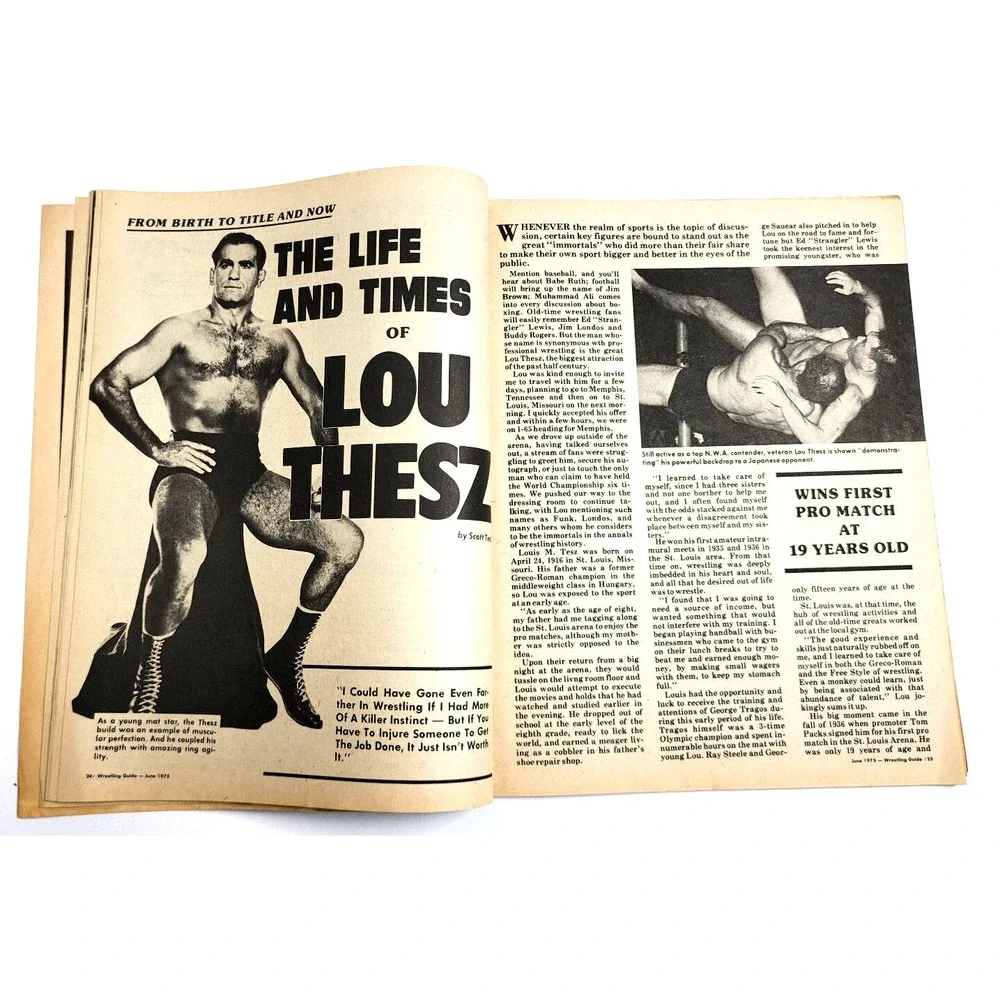 WRESTLING GUIDE -‎ JUNE 1975 - JACK BRISCO / FABULOUS MOOLAH / MORALES / SHEIK